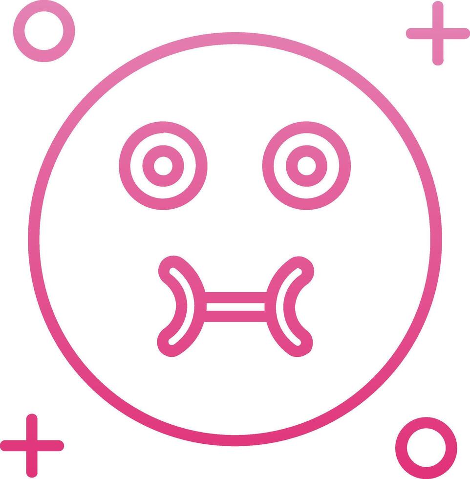 Sickness Line Gradient Icon vector