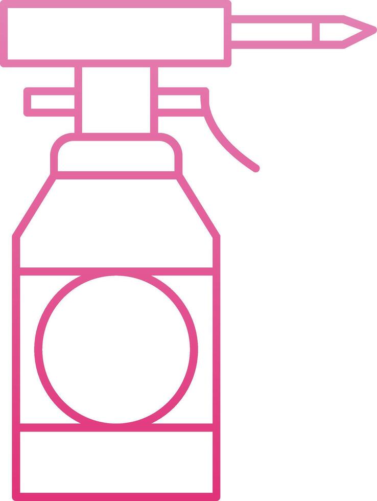 Oil Bottle Line Gradient Icon vector