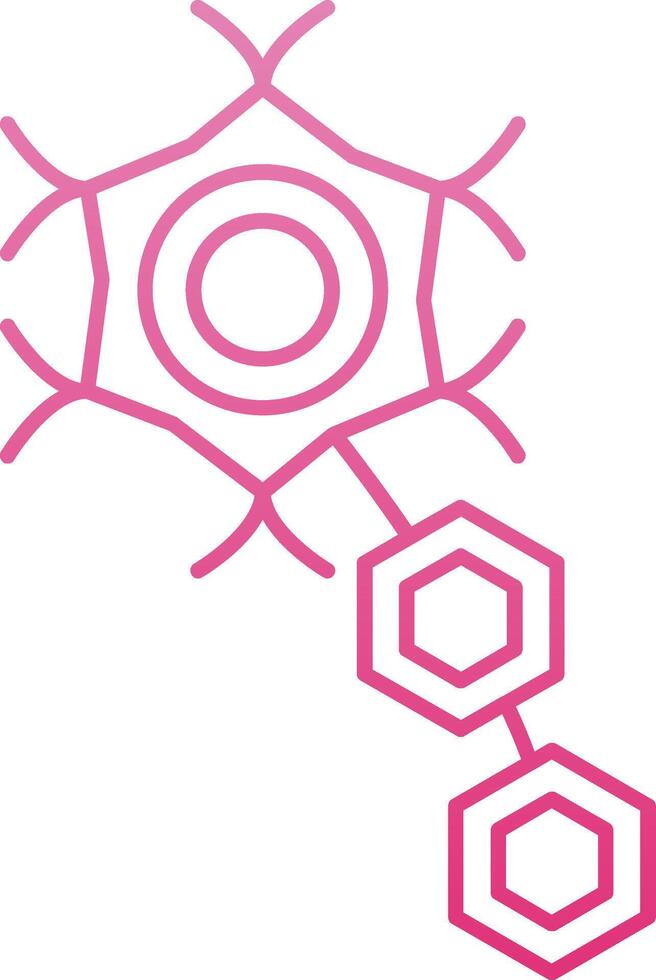 Neuron Line Gradient Icon vector