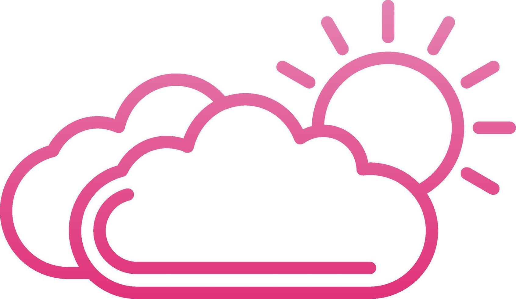 Weather Line Gradient Icon vector