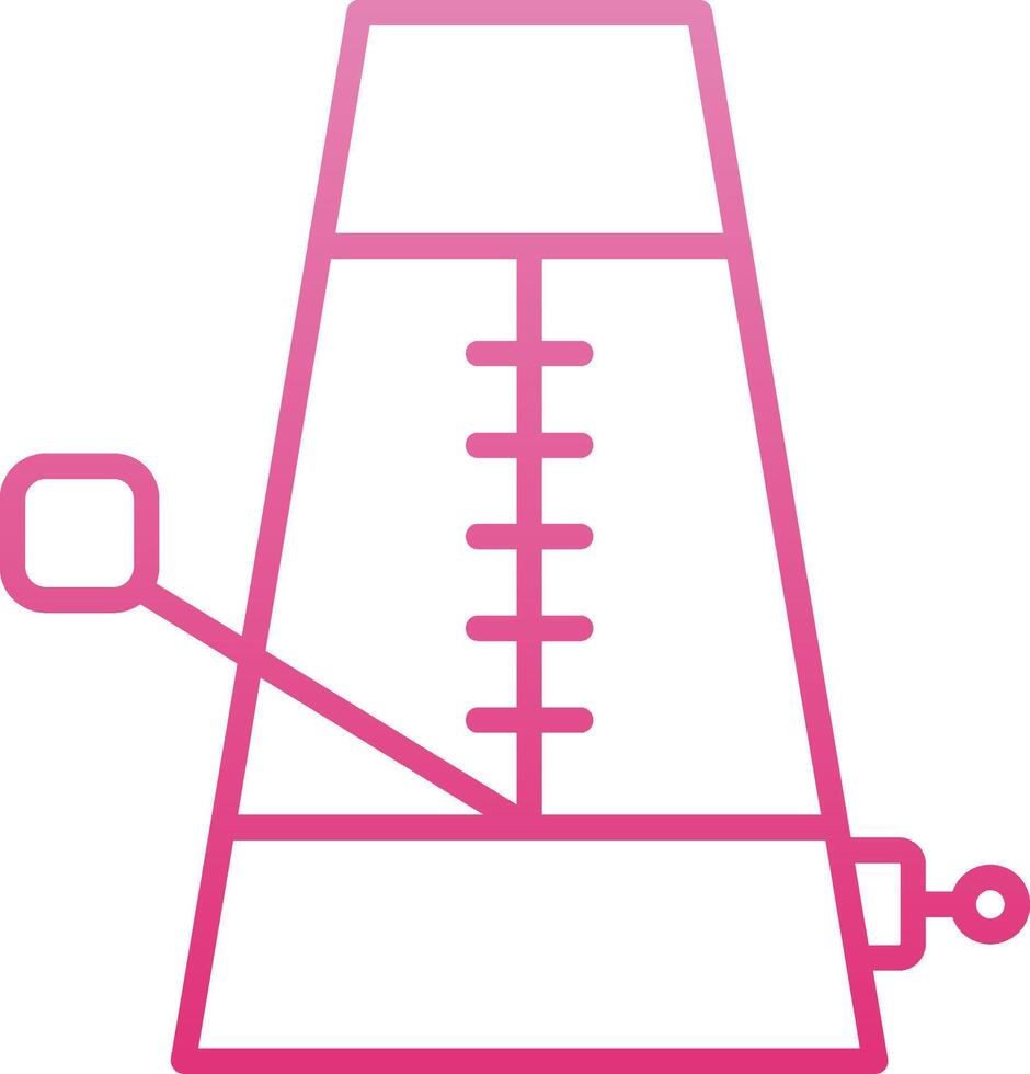 Tempo Line Gradient Icon vector