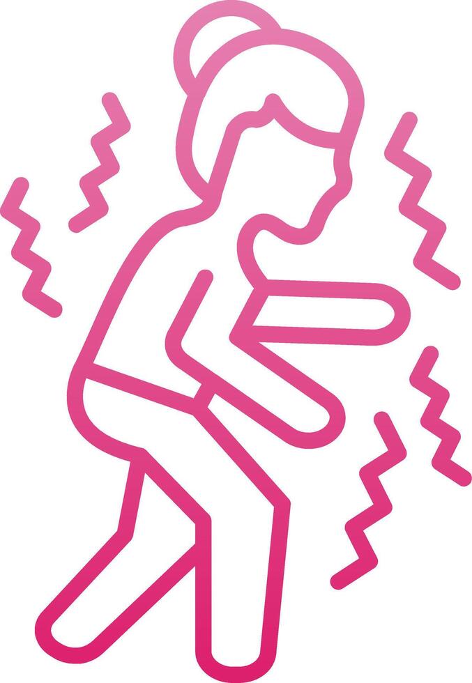 Parkinson Line Gradient Icon vector