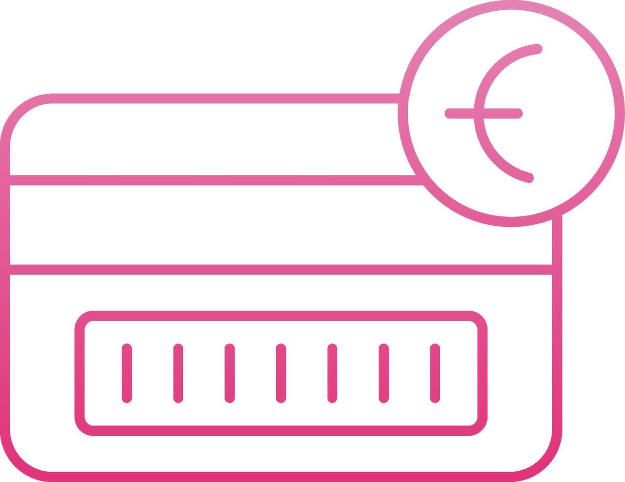 Tap To Pay Line Gradient Icon vector