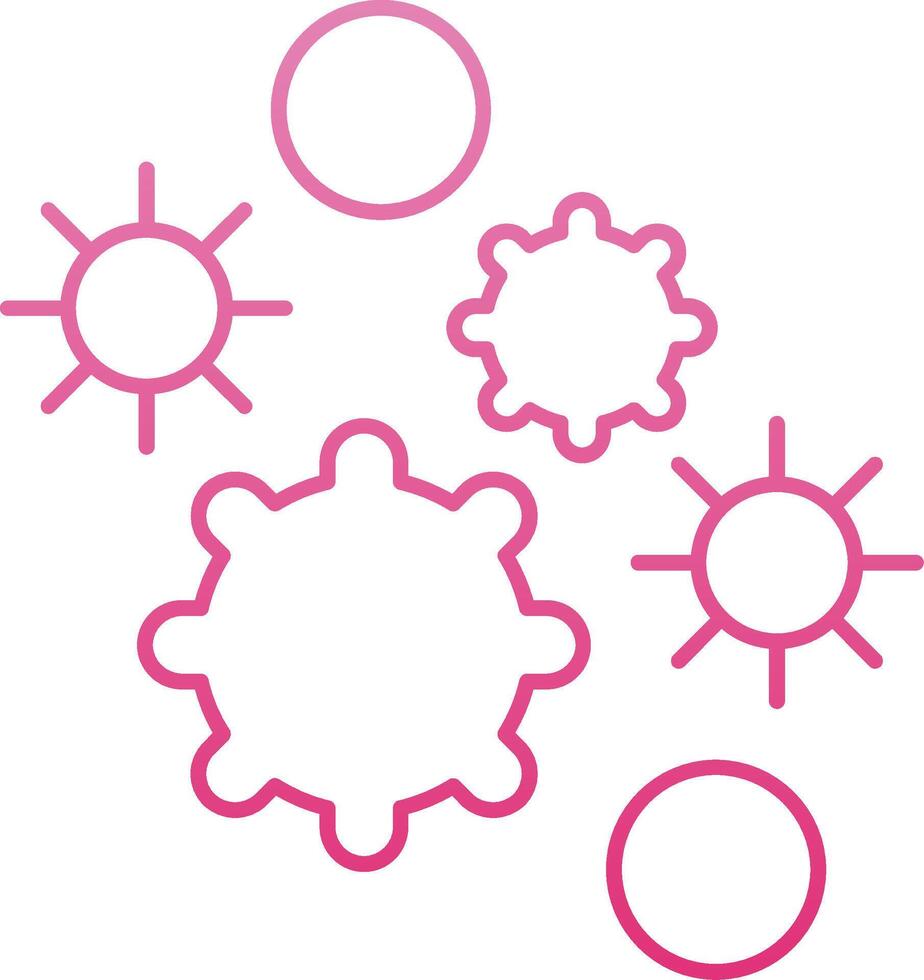 Allergen Line Gradient Icon vector