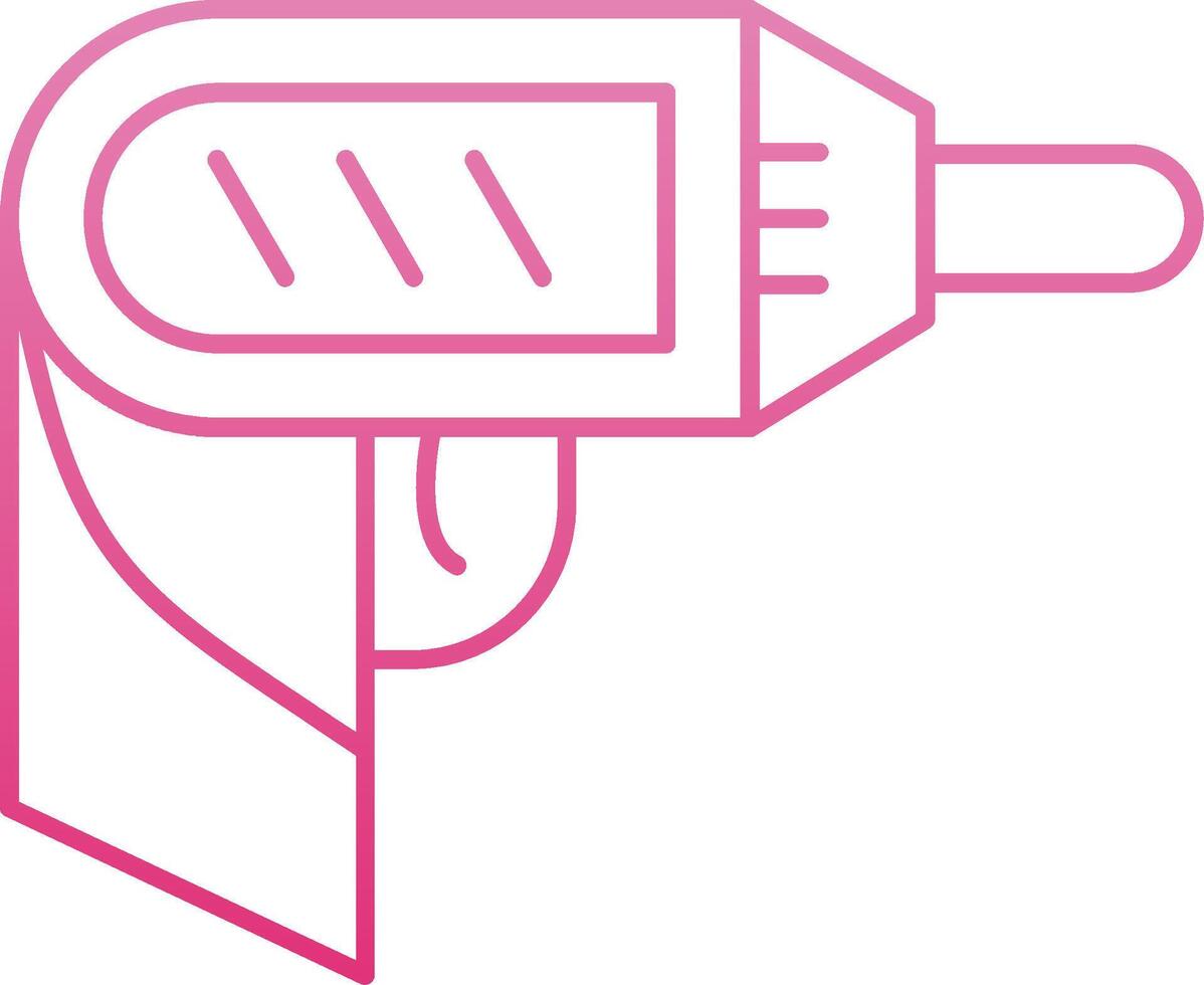 Screwdriver Line Gradient Icon vector