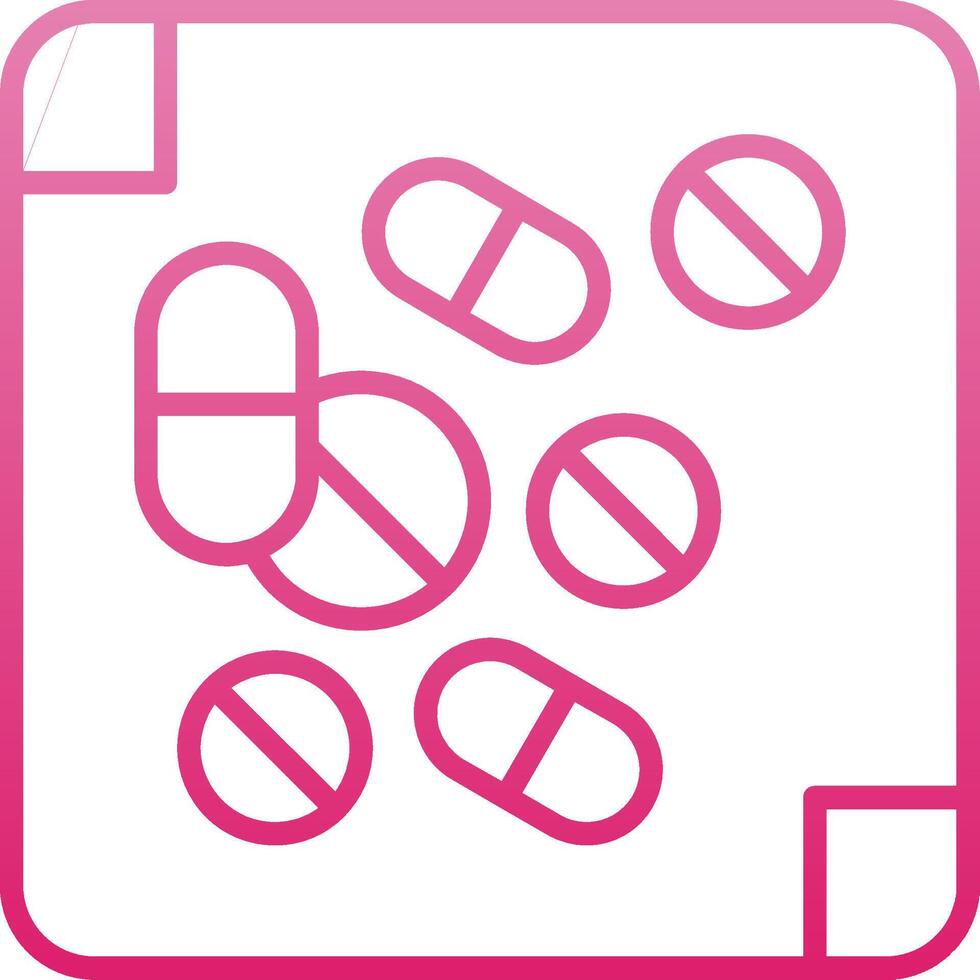 Medicine Line Gradient Icon vector
