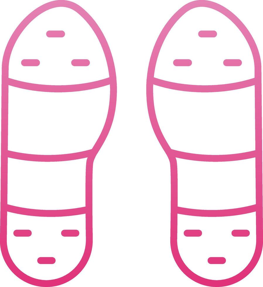Claque Tap Line Gradient Icon vector