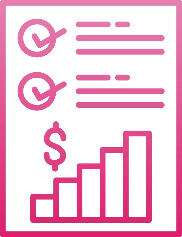 Guidance Line Gradient Icon vector