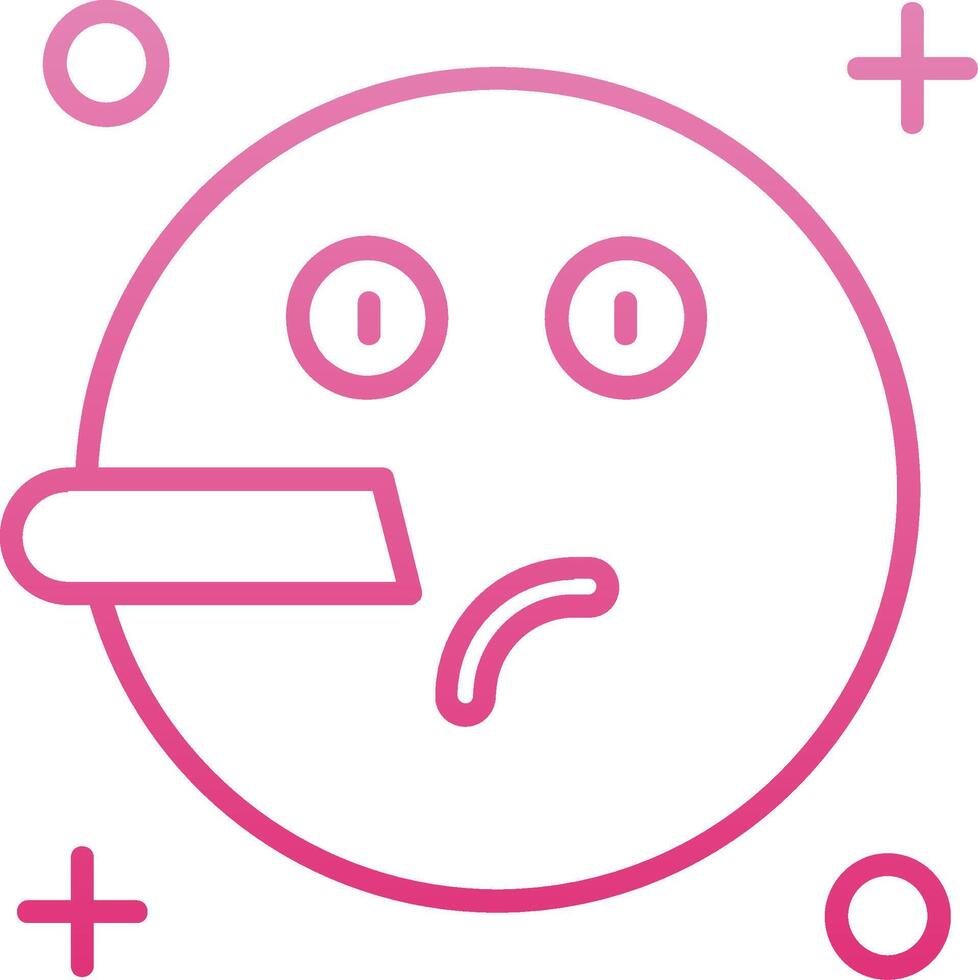 Liar Line Gradient Icon vector