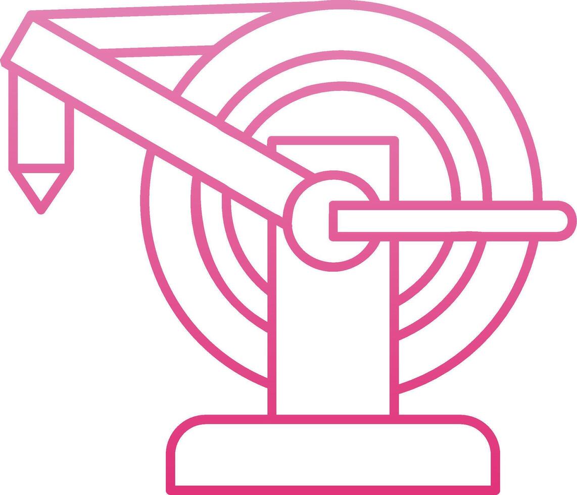 Water Hose Line Gradient Icon vector