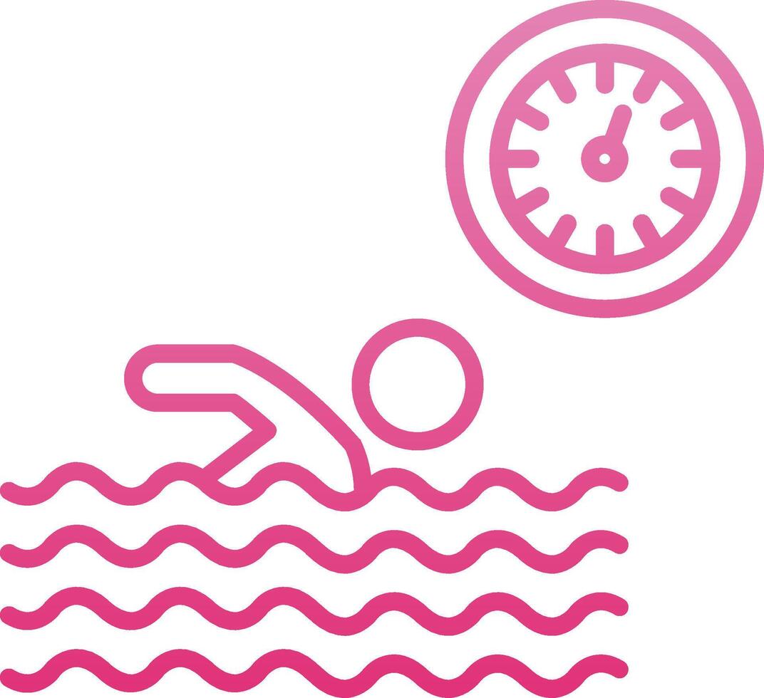 Best Time Line Gradient Icon vector