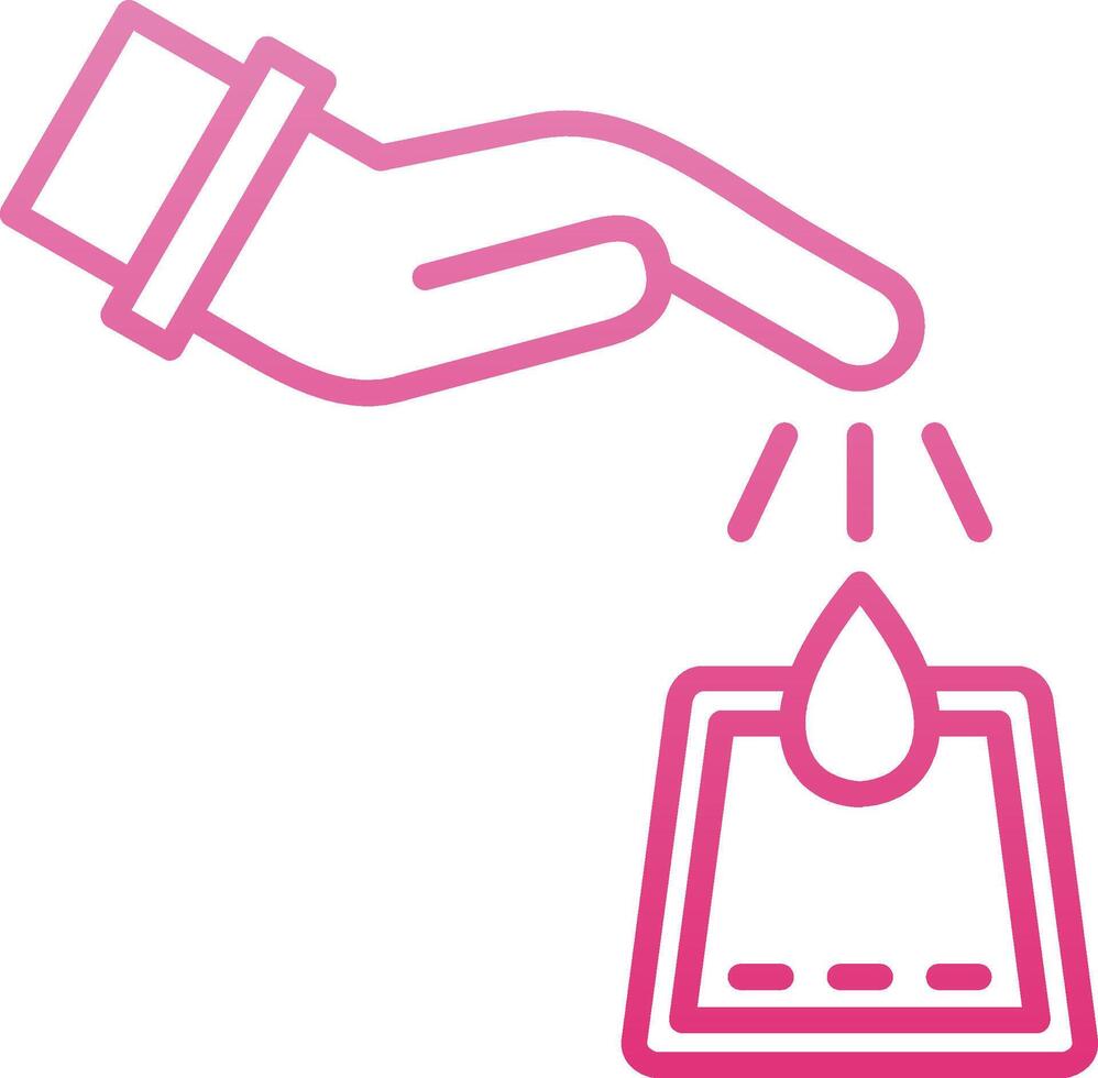 Diabetes Line Gradient Icon vector