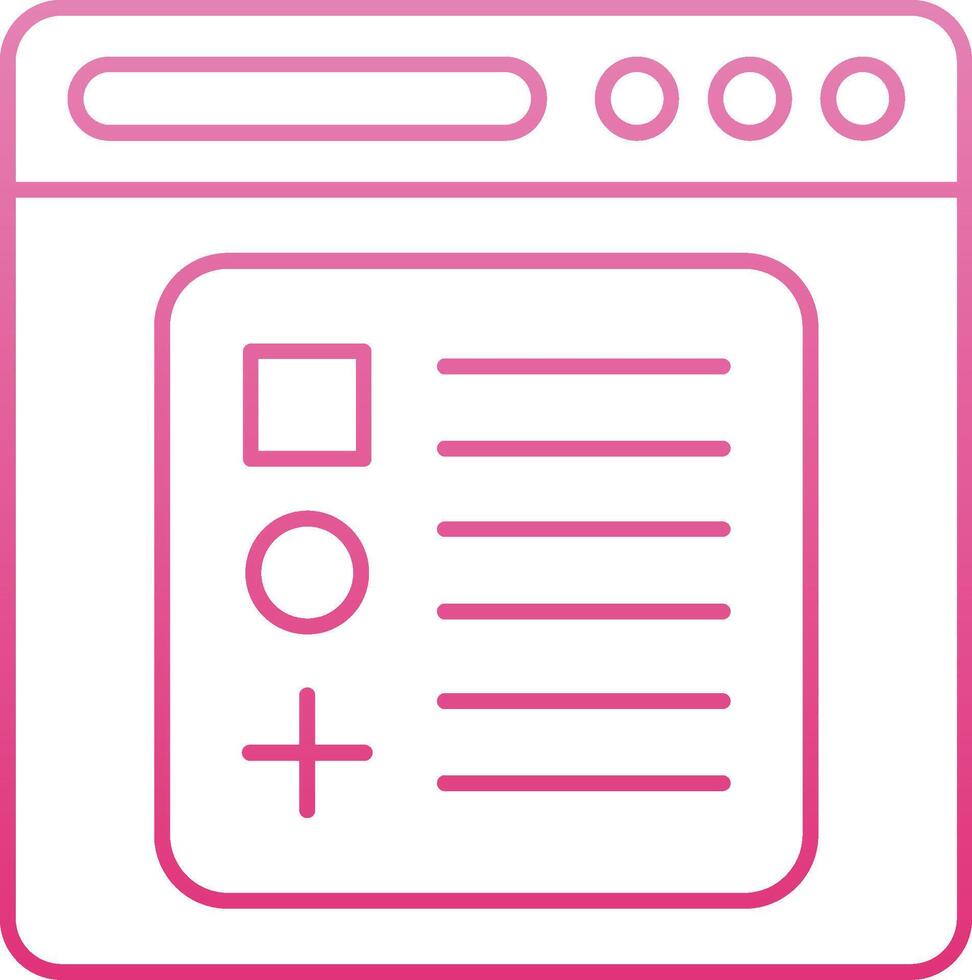 Components Line Gradient Icon vector
