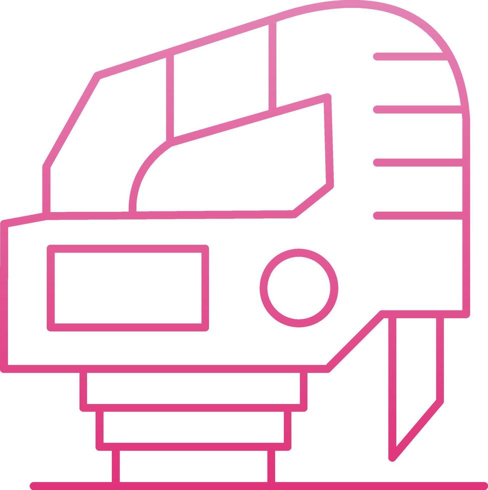 Jigsaw Line Gradient Icon vector