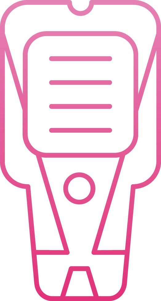 Stud Finder Line Gradient Icon vector
