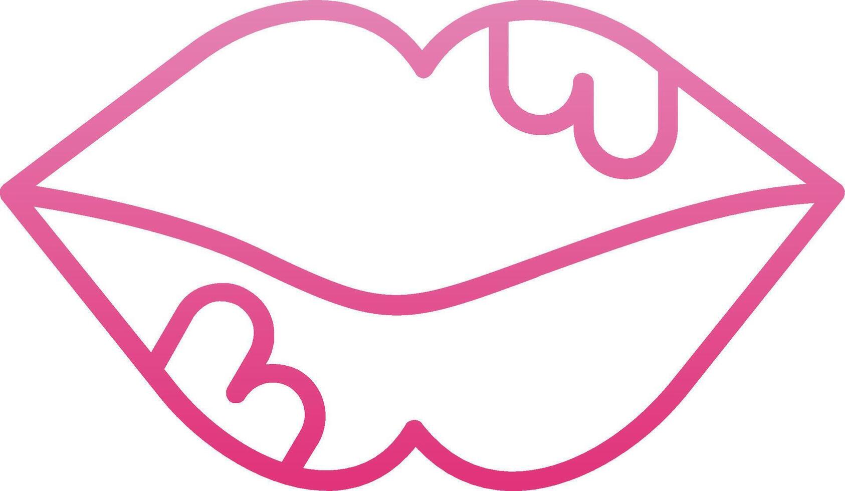 Herpes Line Gradient Icon vector