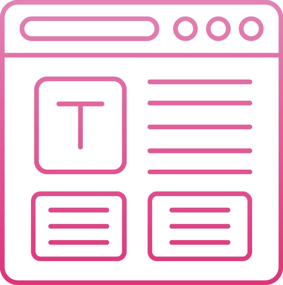 Refresh Line Gradient Icon vector