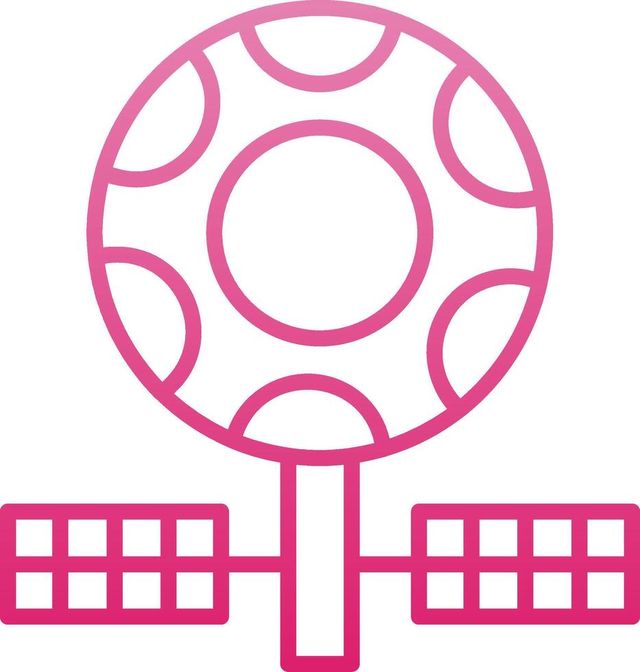 Satellite Line Gradient Icon vector