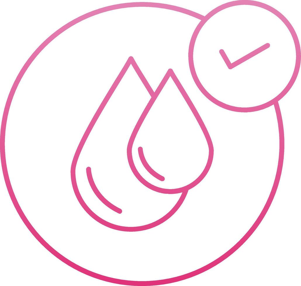 Clean Water Line Gradient Icon vector