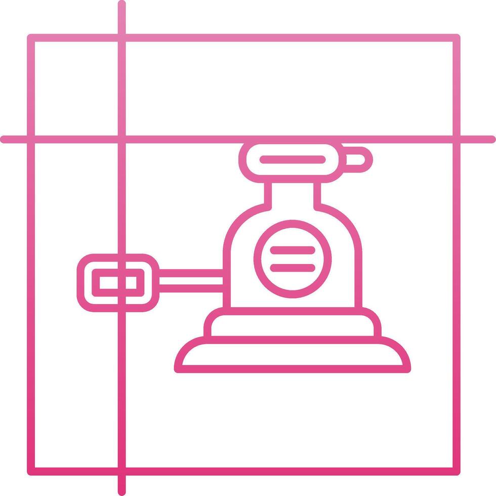 Laser Level Line Gradient Icon vector