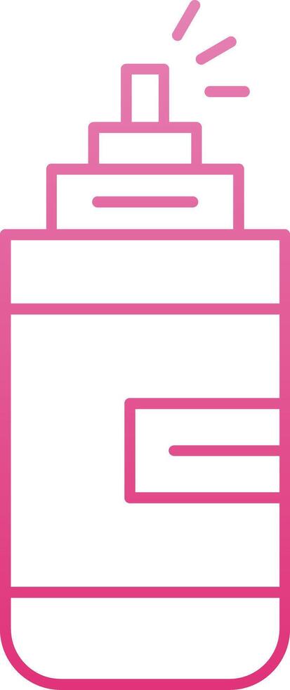 Self Defense Line Gradient Icon vector