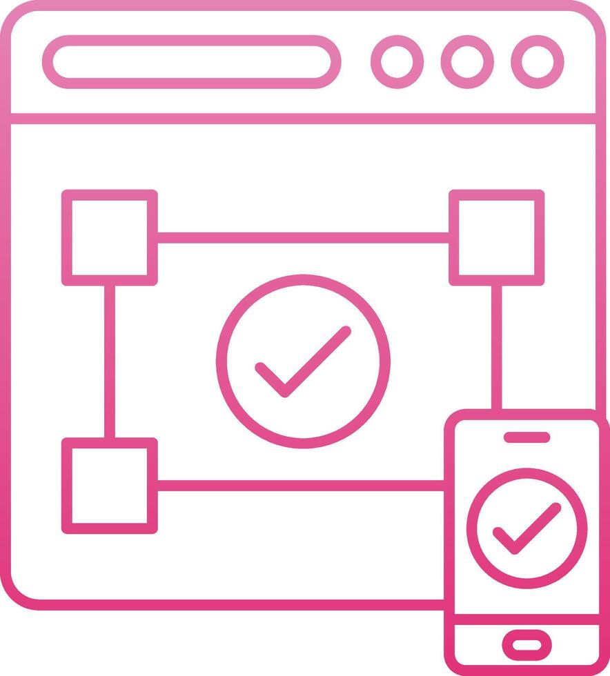 Accesibility Line Gradient Icon vector