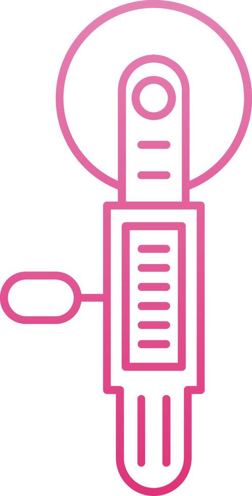 Tile Cutter Line Gradient Icon vector