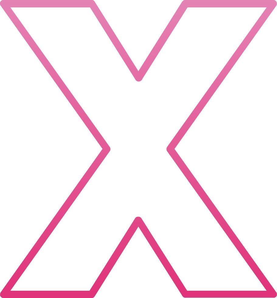 Small x Icon vector