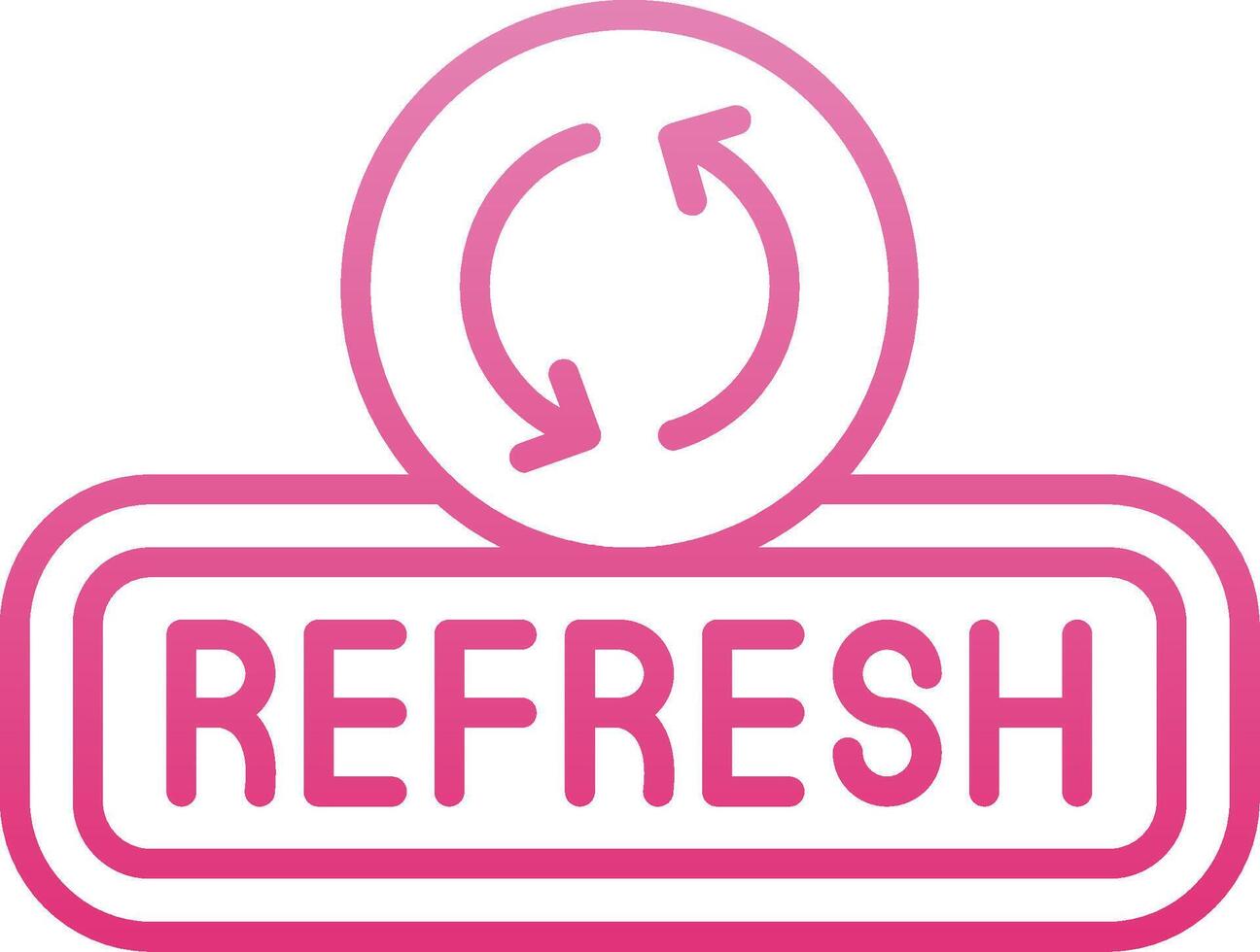 Refresh Line Gradient Icon vector