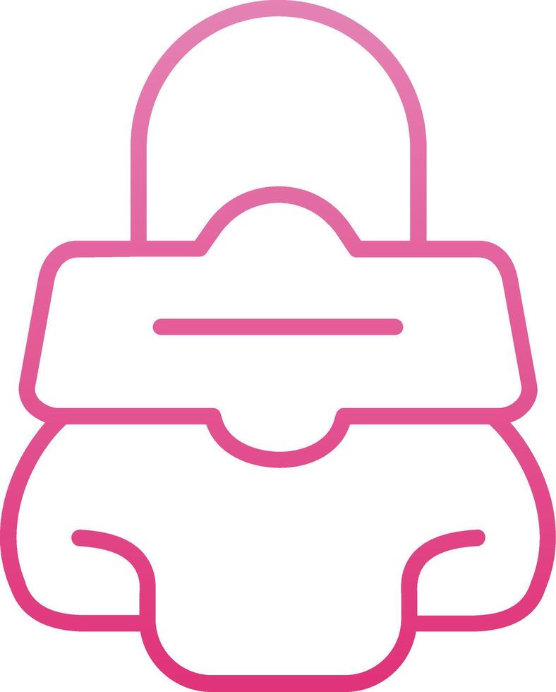 Strip Line Gradient Icon vector
