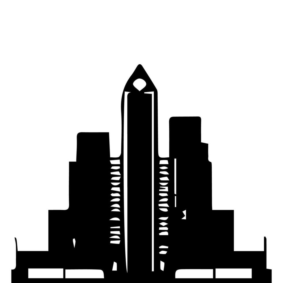 Office buildings. icon sky scraper vector