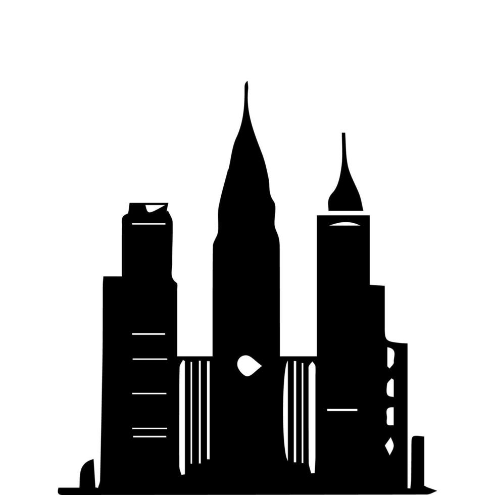 Office buildings. icon sky scraper vector
