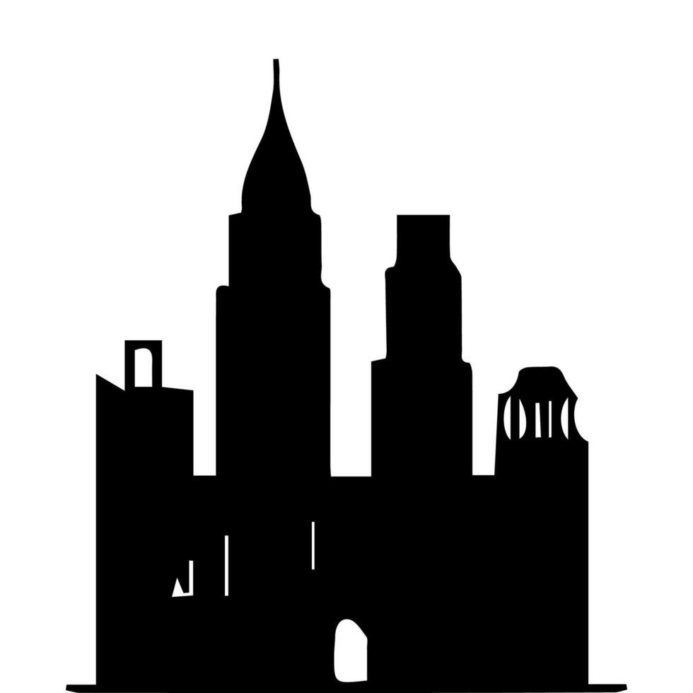 Office buildings. icon sky scraper vector