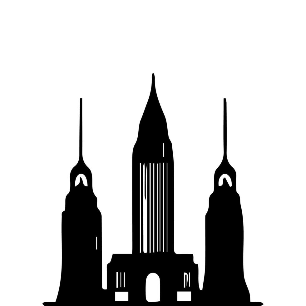 Office buildings. icon sky scraper vector