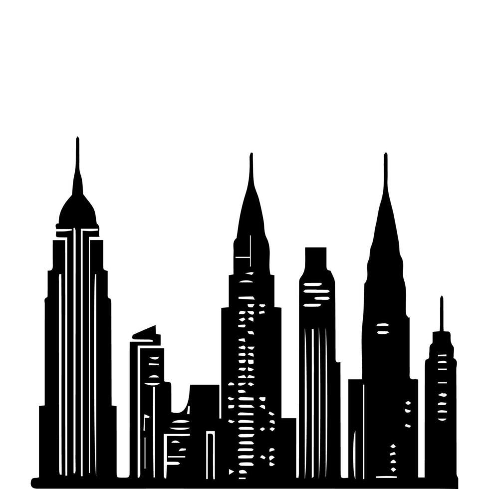 Office buildings. icon sky scraper vector