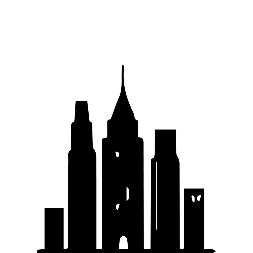 Office buildings. icon sky scraper vector