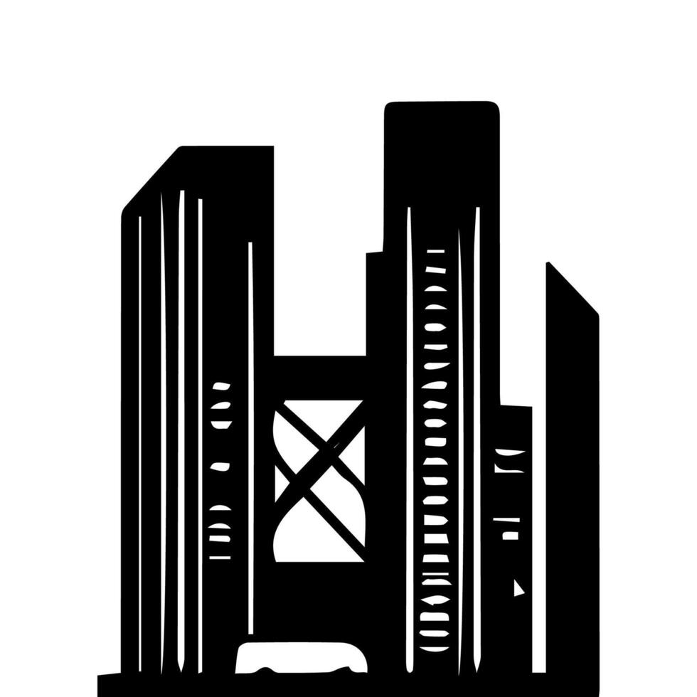 Office buildings. icon sky scraper vector