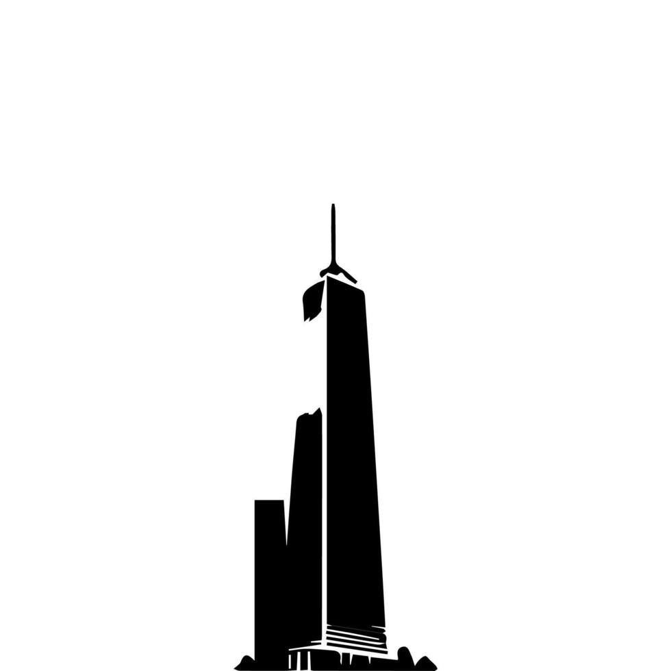 Office buildings. icon sky scraper vector