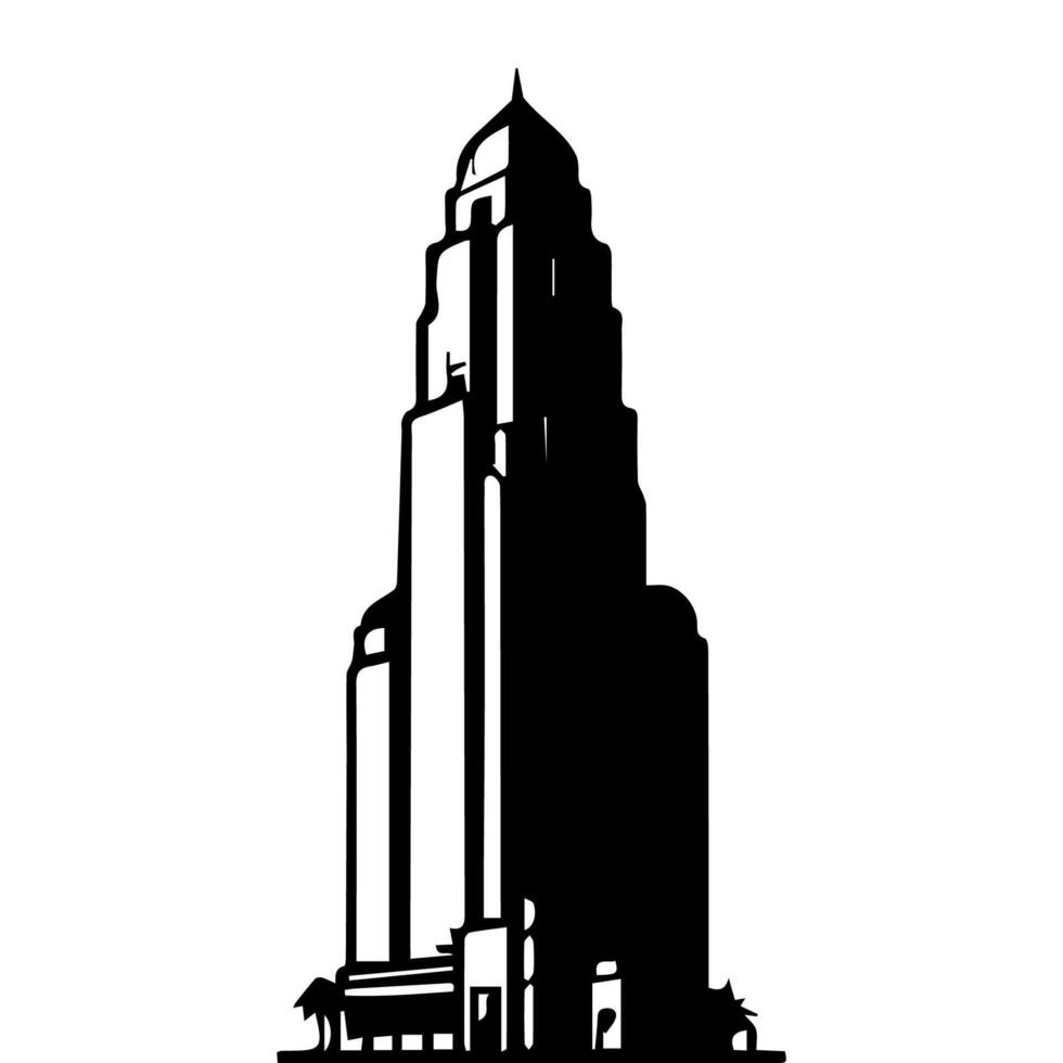 Office buildings. icon sky scraper vector