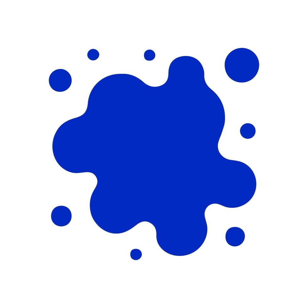 Liquid shapes, frames with uneven wavy edge set, collection. Water, fluid, paint, milk puddle, stain, rounded blot with splashes, drops, blobs, droplets. Design elements, backgrounds for tex vector