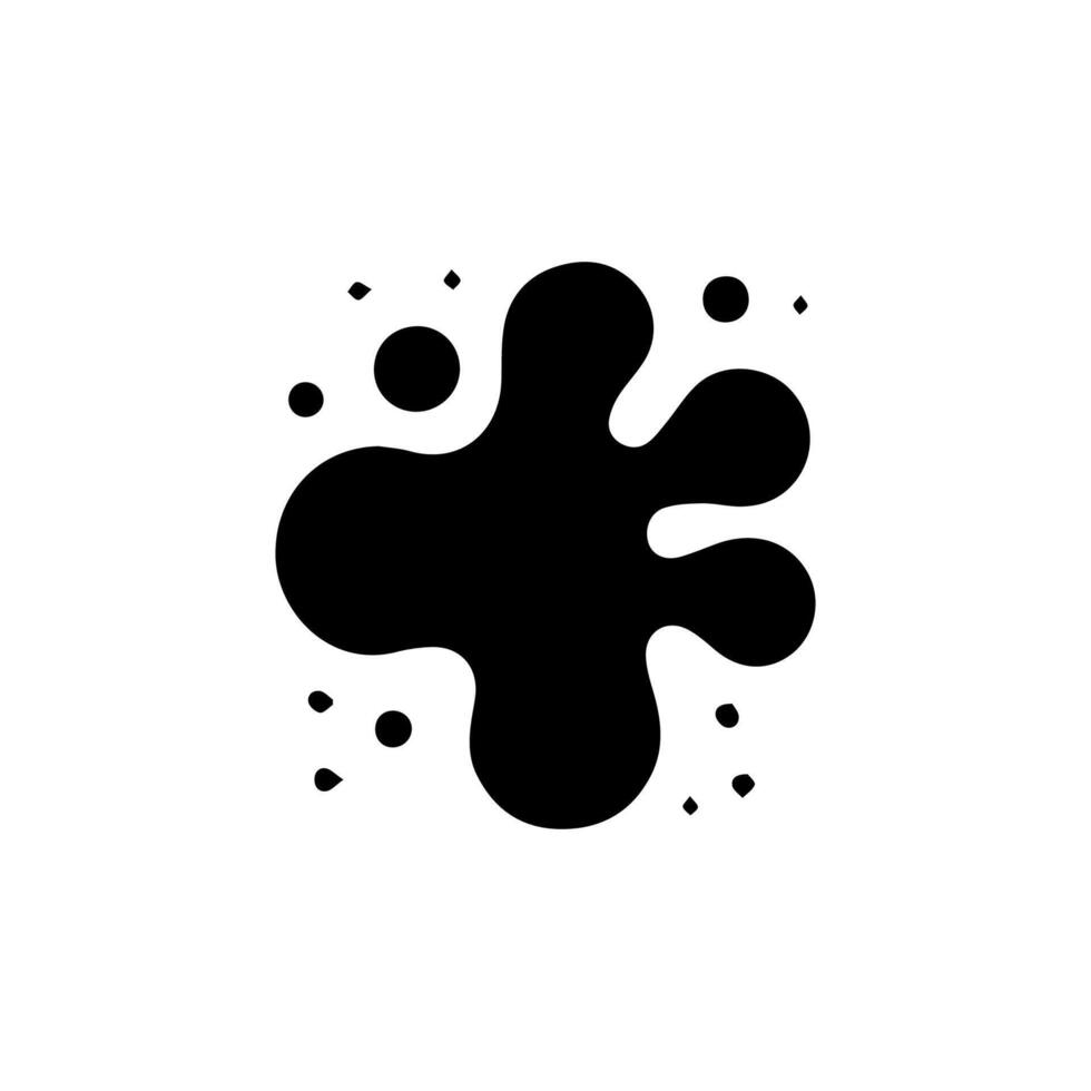 Liquid shapes, frames with uneven wavy edge set, collection. Water, fluid, paint, milk puddle, stain, rounded blot with splashes, drops, blobs, droplets. Design elements, backgrounds for text vector