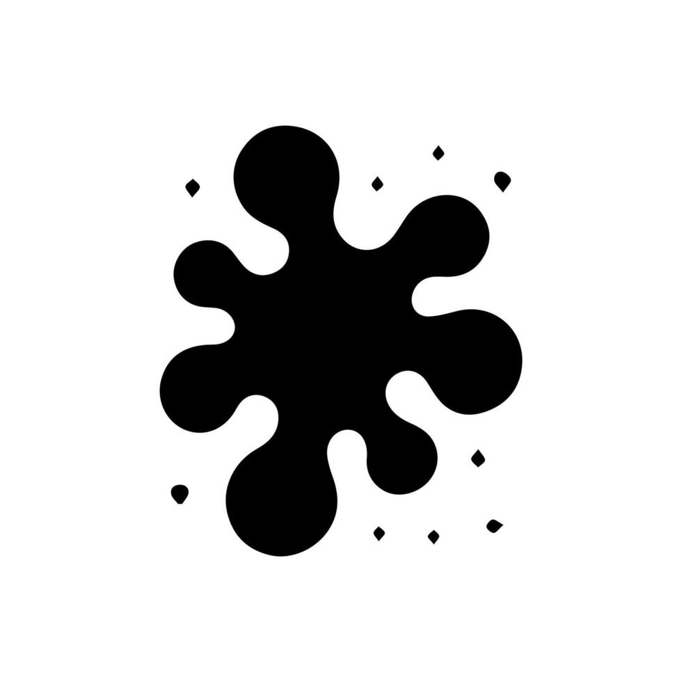 Liquid shapes, frames with uneven wavy edge set, collection. Water, fluid, paint, milk puddle, stain, rounded blot with splashes, drops, blobs, droplets. Design elements, backgrounds for text vector