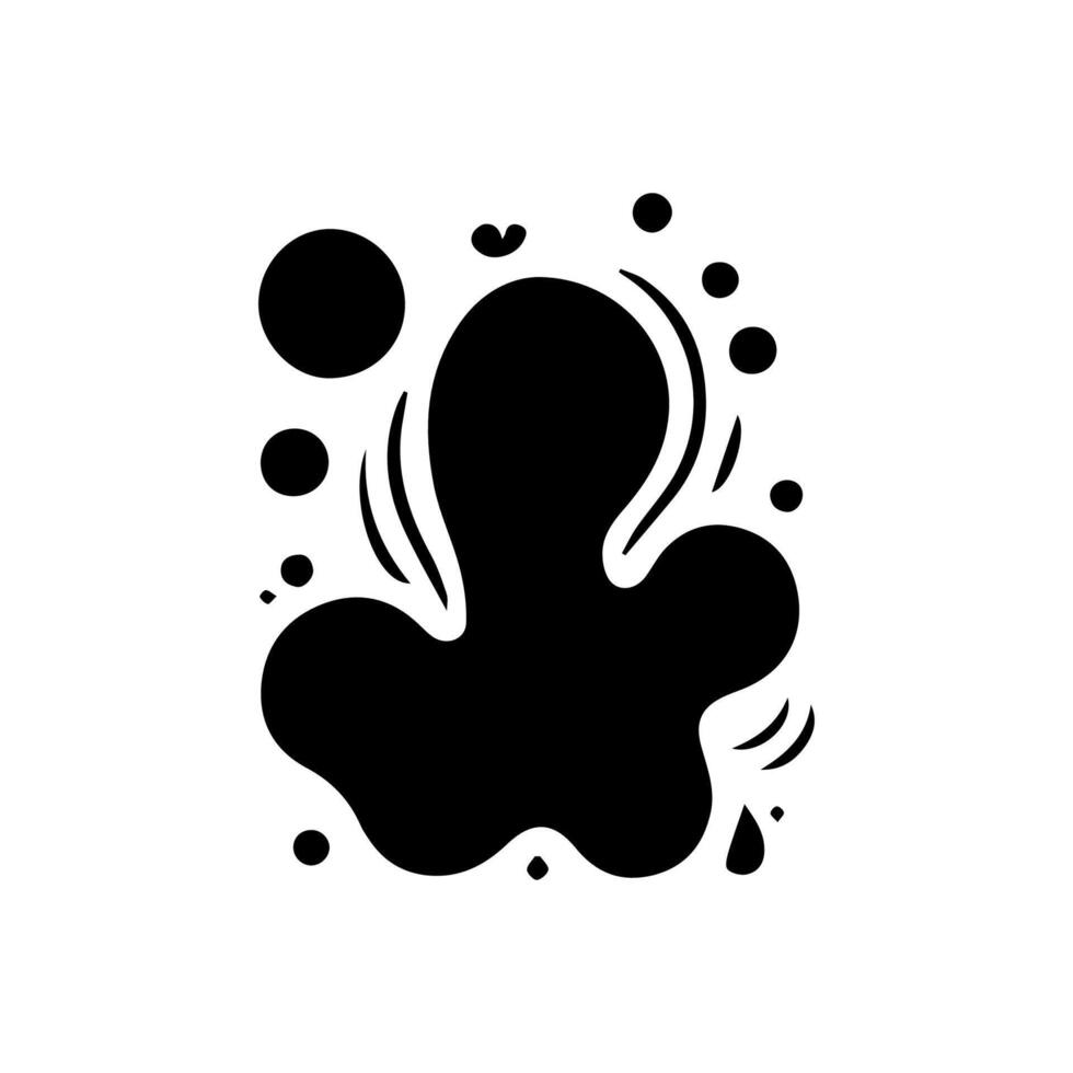 Liquid shapes, frames with uneven wavy edge set, collection. Water, fluid, paint, milk puddle, stain, rounded blot with splashes, drops, blobs, droplets. Design elements, backgrounds for text vector