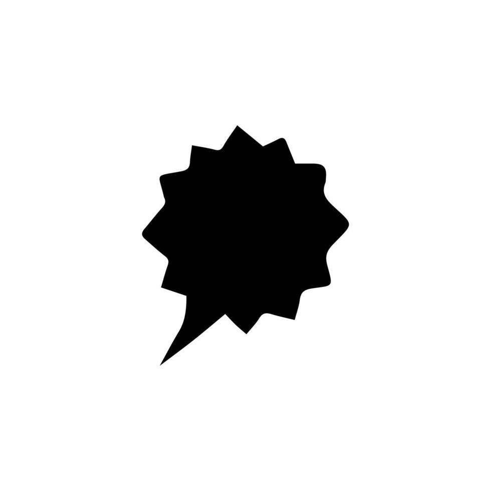 Talk bubble speech icon. Bubbles design elements, Dialogue balloon sticker silhouette vector