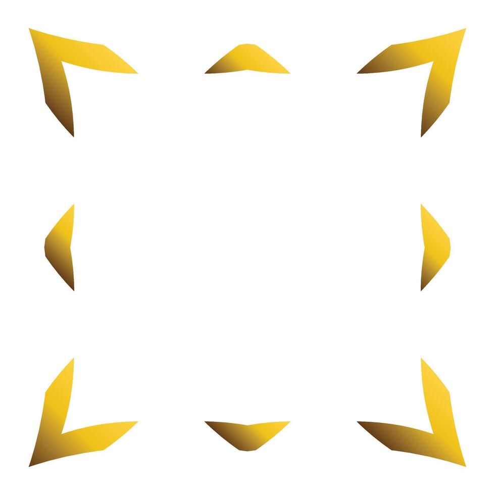 luxury golden geometry element vector