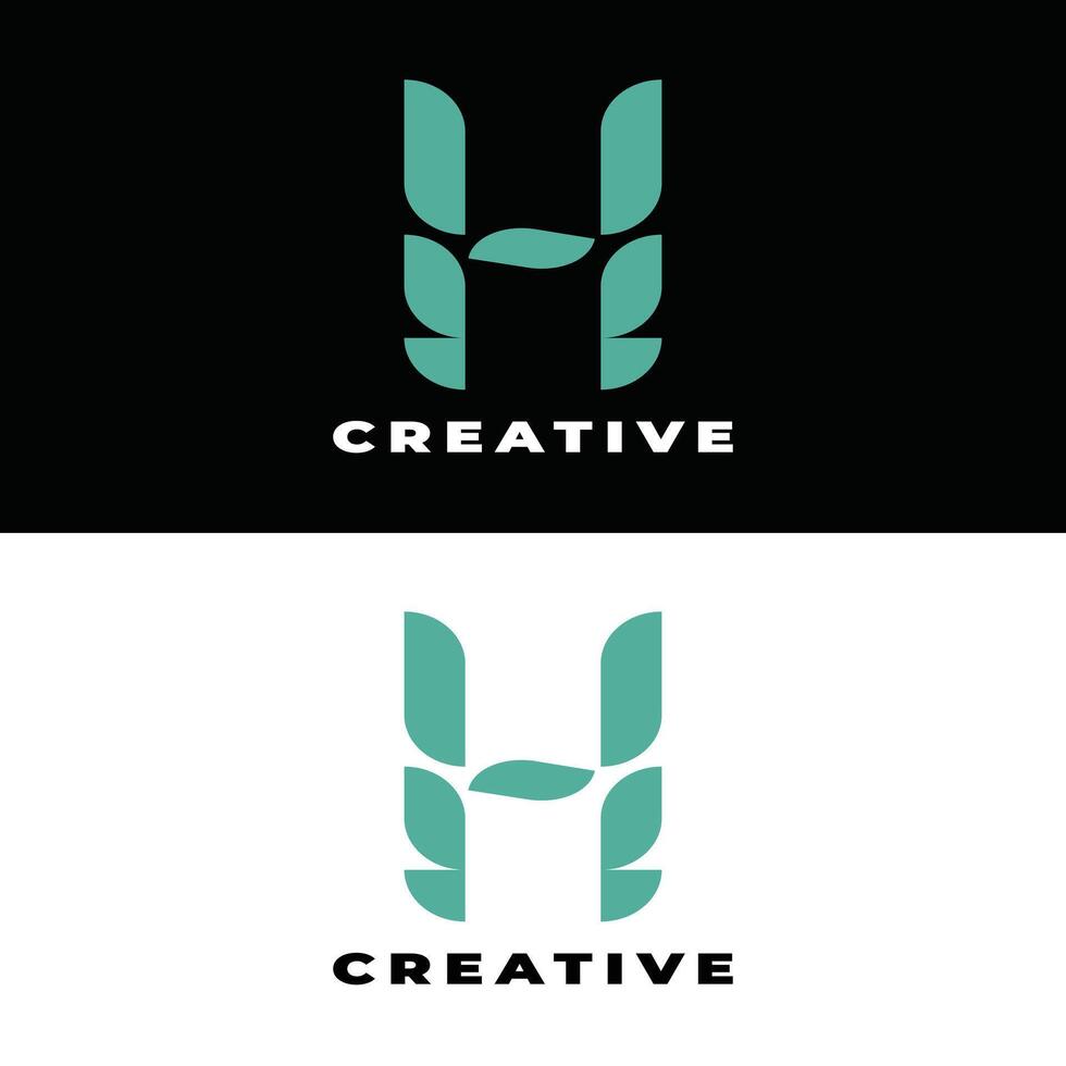 H logo Modern and Creative Design Concepts for Your Brand Identity vector