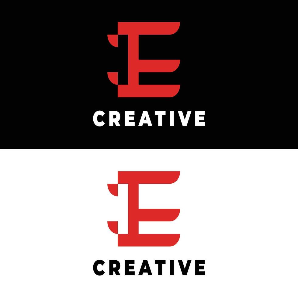 E logo Modern and Creative Design Concepts for Your Brand Identity vector