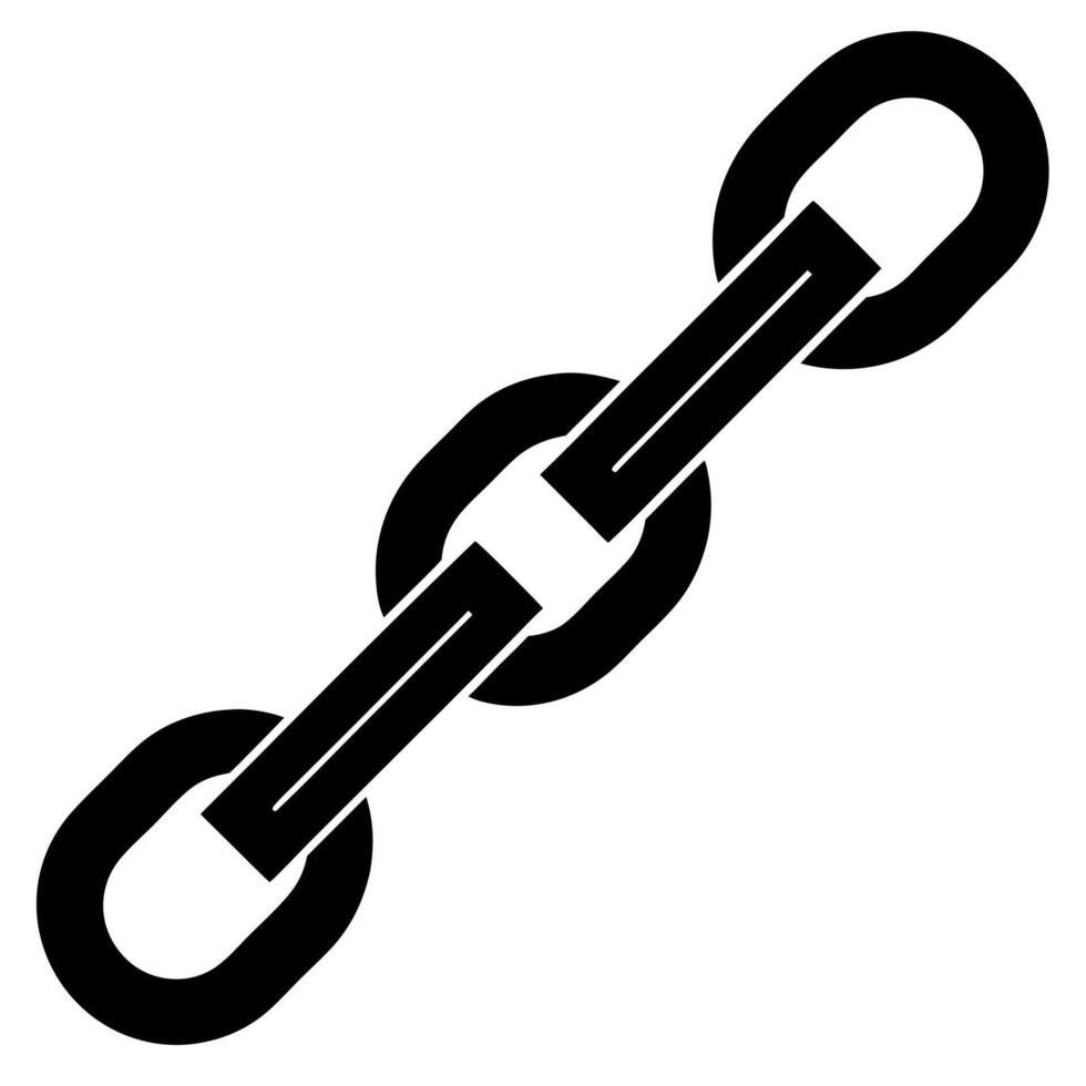 chain black silhouette illustration vector