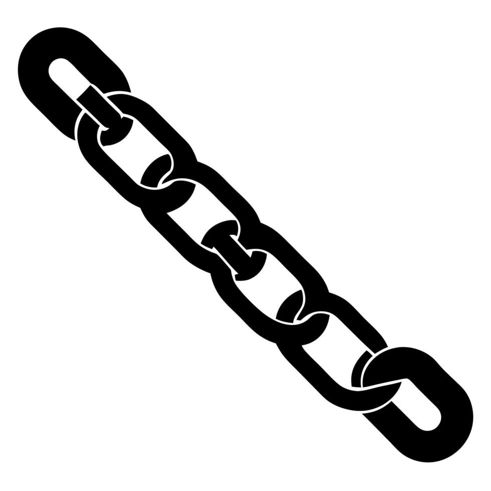 chain black silhouette illustration vector