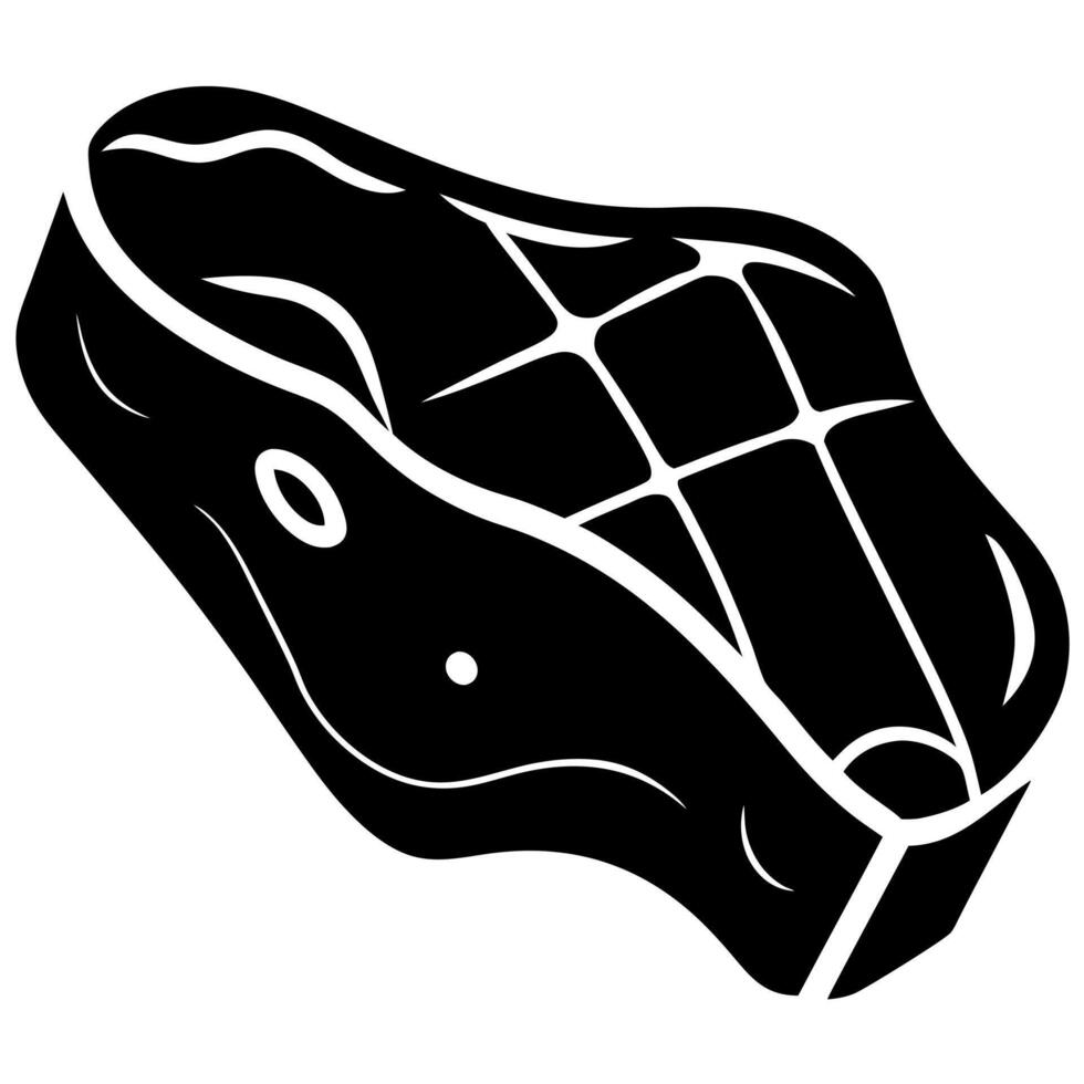 beef meat black silhouette illustration vector